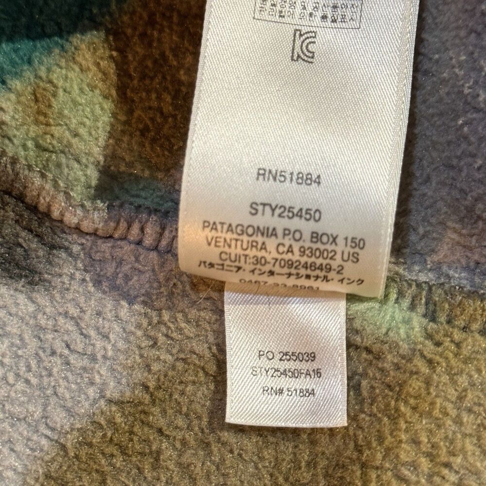 Rare Vintage PATAGONIA SYNCHILLA Fleece Pullover XL Snap T Fish Trout Jacket - Picture 5 of 5